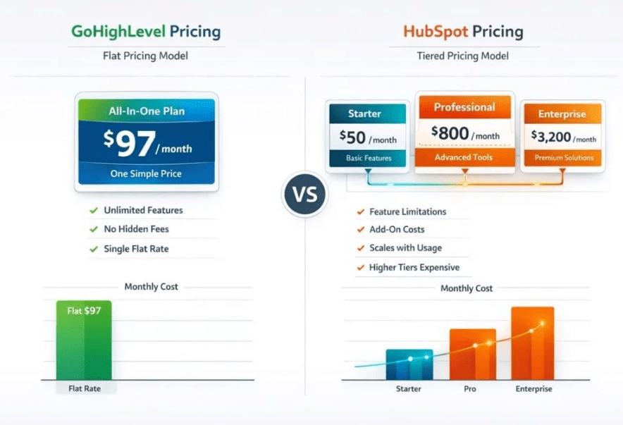 GoHighLevel vs HubSpot SaaS White Labeling