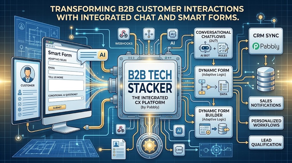 Pabbly Transforming B2B Customer Interactions with Integrated Chat and Smart Forms