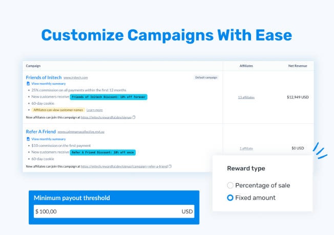 Rewardful Campaign Customization