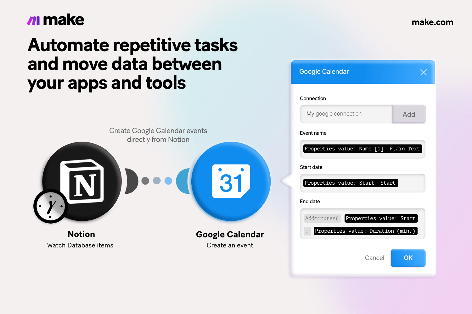 Automate repetitive tasks with Make