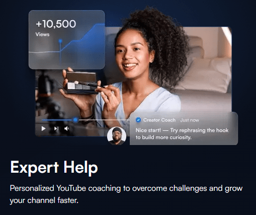 VidIQ Expert Help and Personalized YouTube Coaching