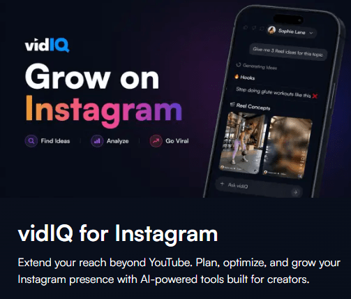 VidIQ for Instagram